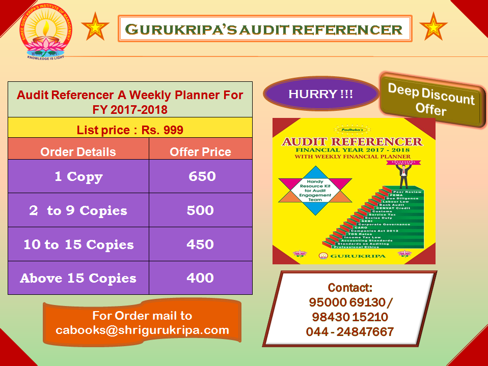 Audit Reference book Offer